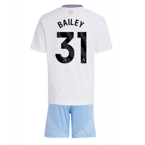 Fotballdrakt Barn Aston Villa Leon Bailey #31 Bortedraktsett 2024-25 Kortermet (+ Korte bukser)